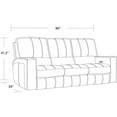 thumbnail image 6 of Pemberly Row Contemporary Saddle Power Reclining Sofa and Recliner, 6 of 15