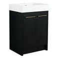 thumbnail image 4 of Freestanding Bathroom Vanity 24 Inch With Resin Sink, Soft Closing Door, Black Chestnut, Surface, Ample Storage Sink And Inch, Modern Design, Interior, 4 of 7