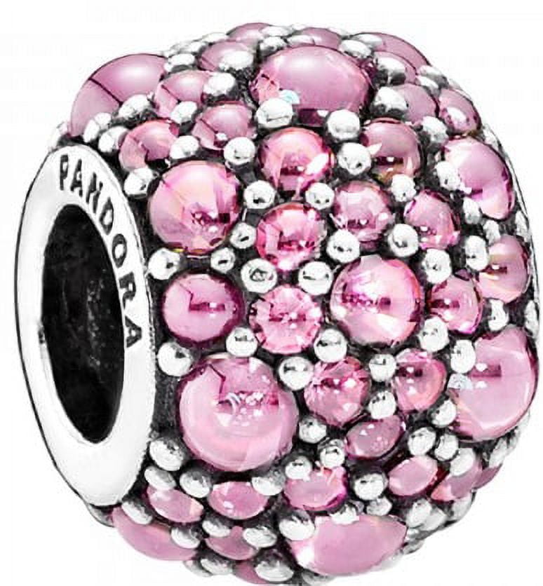 アクセサリー PANDORA Pink Oval Cabochon Round Charm Pandora Colours Pink Oval Cabochon Round Charm - Walmart.com