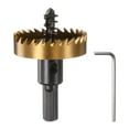 thumbnail image 1 of Orificio Sierra 45mm (1-3/4") M35 HSS (Alta Velocidad Acero) Titanio Recubiertas Taladro barrena Cortador Abridor para Inoxidable Acero Aluminio Aleación Metal Madera Plástico, 1 of 6