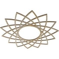 thumbnail image 2 of Ekena Millwork 24"OD x 9 1/4"ID x 3/8"T Eleanor Wood Fretwork Pierced Ceiling Medallion, Birch, 2 of 3
