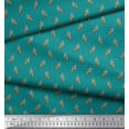 thumbnail image 2 of Soimoi Cotton Jersey Fabric Reindeer Face Animal Print Fabric by The Yard 58 Inch Wide, 2 of 3