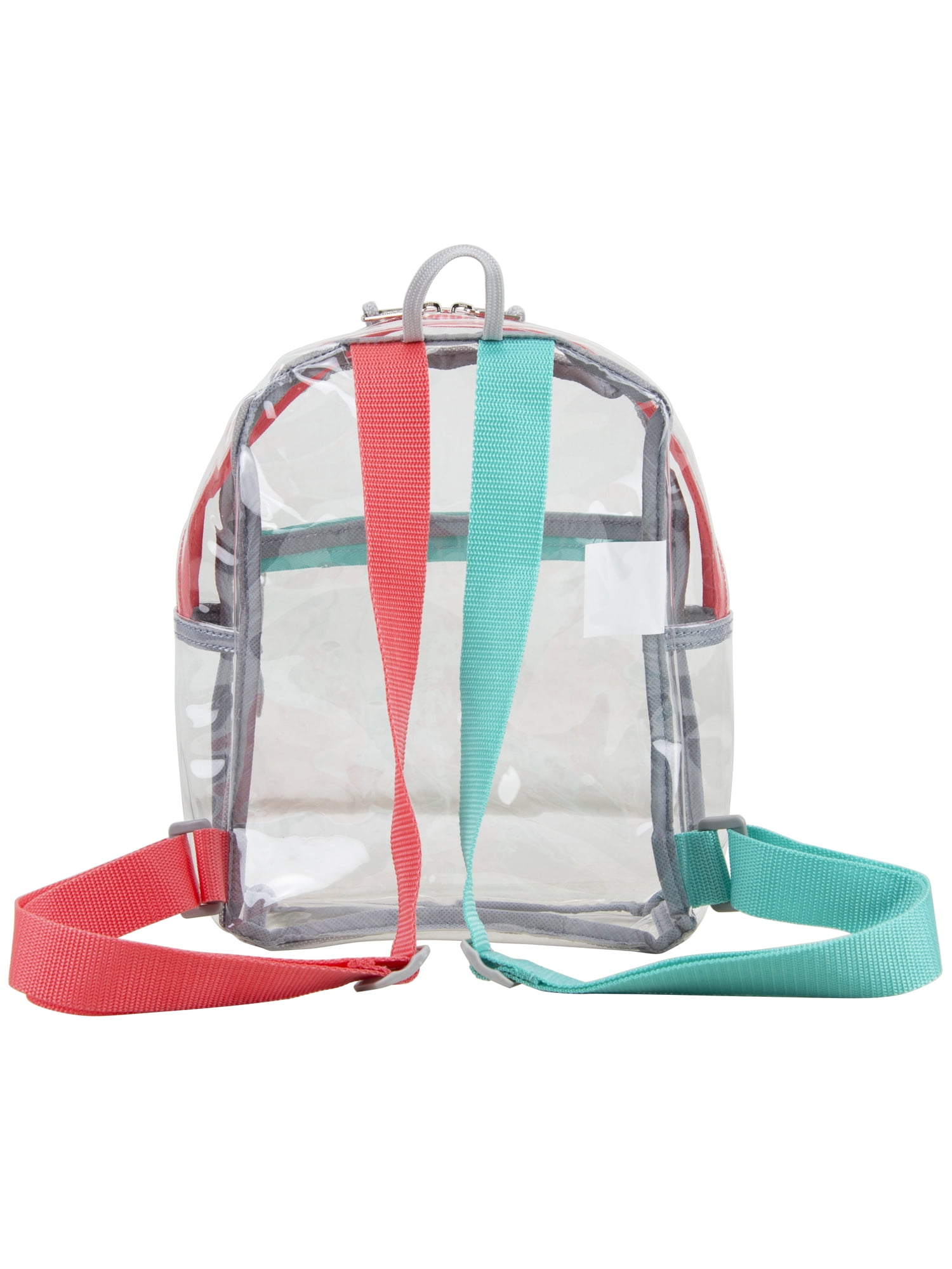Eastsport Unisex Clear Mini Backpack, Coral Turquoise