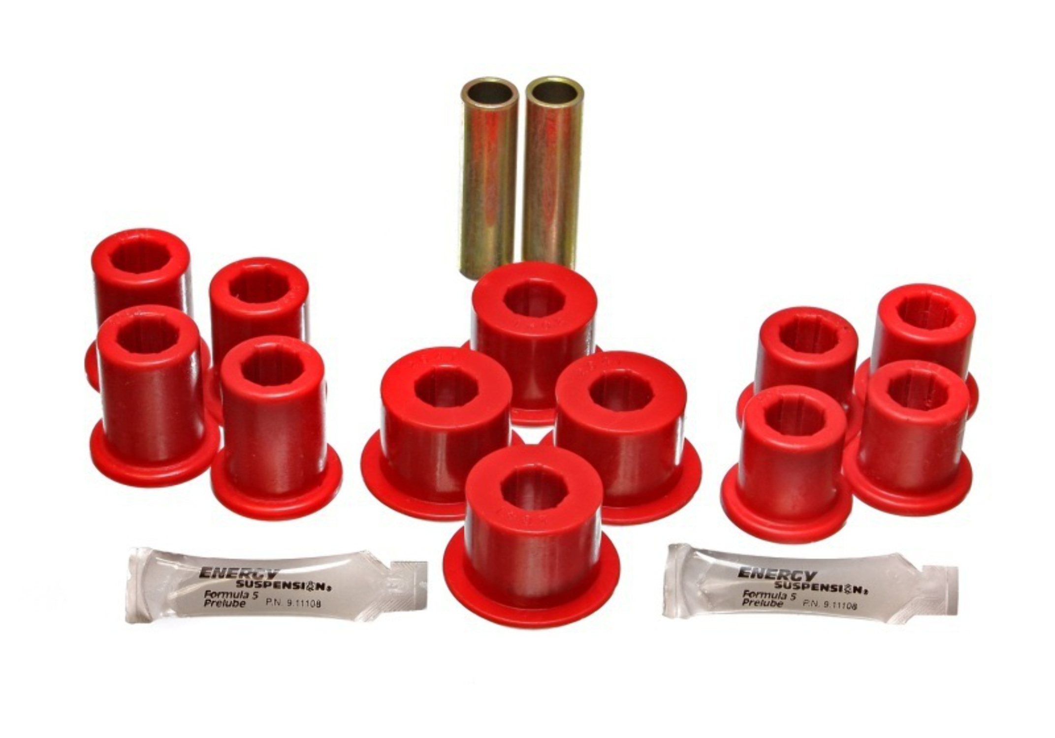 Energy Suspension 89-94 Toyota Pick Up 2WD (Exc T-100/Tundra) Red Rear Leaf Spring Bushing Set Fits select: 1993 TOYOTA PICKUP 1/2 TON SHORT WHEELBASE