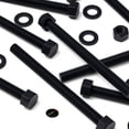 thumbnail image 6 of 5 x Black Hexagon Head Screws Polypropylene (PP) Plastic Nuts, Washers, Bolts, Hex Head, M12 x 150mm, Fastener, (15/32 x 5 29/32 in), 6 of 12