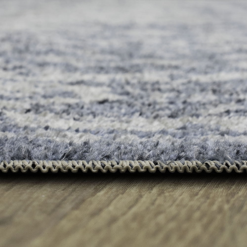 Mohawk Home Vulcan Geometric Indoor Polyester Runner Rug, Blue, 2' x 10'