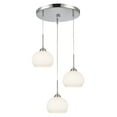 thumbnail image 2 of Woodbridge Lighting Art Glass 1-Light Mini-Pendant in Hiatus/Satin Nickel, 2 of 2