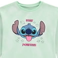 thumbnail image 5 of Disney Lilo & Stitch Girls Sweatshirt -Stitch Pullover Crewneck Sweatshirt- Sizes 4-16 Mint, 5 of 6