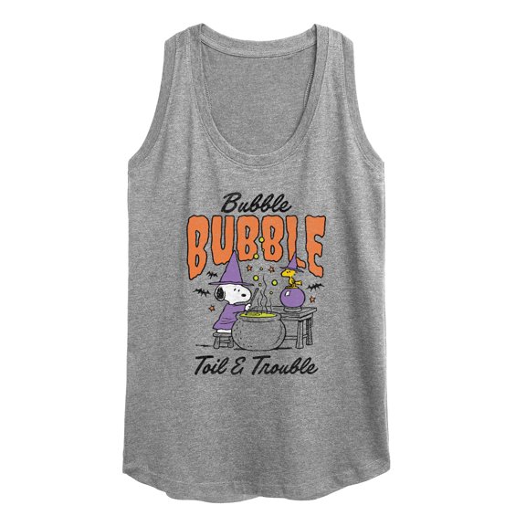 Peanuts - Bubble Bubble Toil Trouble - Women's Racerback Tank Top