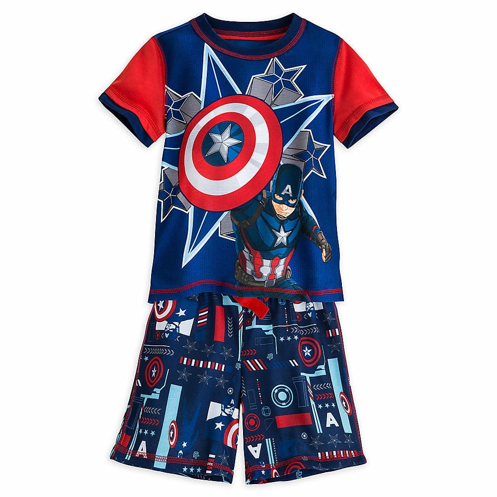 Enfants Garçons Marvel Sleepwear All-in-One Black Panther Captain America pyjama 