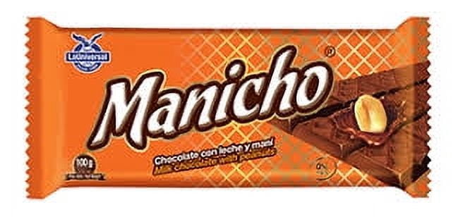 Manicho 4 Pack Size Chocolate with a Peanut Twist 112g - Imported from Ecuador