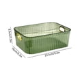 thumbnail image 3 of Clear Pantry Organizer Bins, Plastic Storage Bins with Handle for Kitchen, Refrigerator, Freezer, Cabinet, Closet, 3 of 7