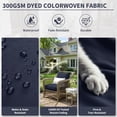 thumbnail image 4 of Kimunuk Outdoor Seat Cushion Set, 19" X 19" X 4" Water-Resistant & Fade-Resistant Patio Furniture Replacement Cushions with Handle and Straps for Sofa Chair, Navy Blue, 4 of 7