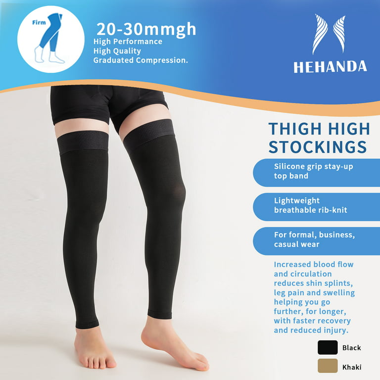  Thigh High Compression Stocking Footless - Pair, Thigh