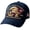 Navy blue, variant on Distressed Denim Patriotic Baseball Cap - Red White & Blue Adjustable Hat for 4th of July & Summer Events