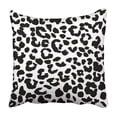 thumbnail image 1 of BSDHOME Pink Leopard Animal Pattern Design Black Cheetah Skin Abstract White Africa Brawn Pillowcase 18x18 inch, 1 of 1