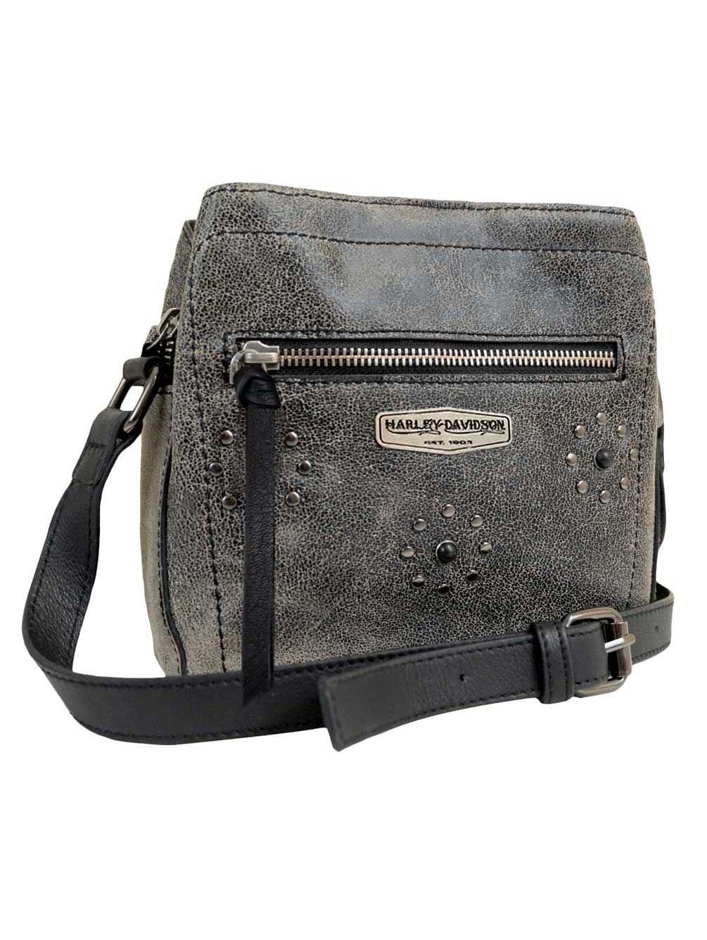 harley davidson leather crossbody bag