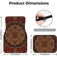 thumbnail image 5 of Car Floor Mats Set of 4, Eastern Accent Vintage Persian Pattern Vehicle Front Rear Carpets Mats Car Floor Rugs Non-Slip Auto Foot Mats Car Accessories Universal Fit for Car SUV Truck Van, 5 of 7
