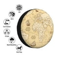 thumbnail image 4 of Fotbe World Map Funda de Llanta de Repuesto con Estampado, Engrosada, Ajuste Universal para Jeep, Remolque, RV, SUV, Camión-16 inch, 4 of 6