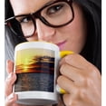 thumbnail image 2 of 3drose, Photograph of a Beautiful Sunset at a Beach on the Jersey Shore., 15oz Two-tone Yellow Mug, 2 of 6