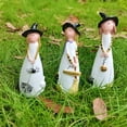 thumbnail image 4 of LAMIRO Halloween Witch Decorations, Cute Home and Party Holiday Decor and Fall Accents, Classic Witches Hats, Cat, Ghost, Crow, and Pumpkins, Ceramic Figurines, 4 of 7