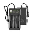 thumbnail image 6 of lulshou Fast Charge 3 18650 Battery Charger USB Smart Universal Rechargeable Battery Charger for 3.7V Li- TR IMR 14500, 16340, 16650, 18350 So on Batteries, 6 of 6