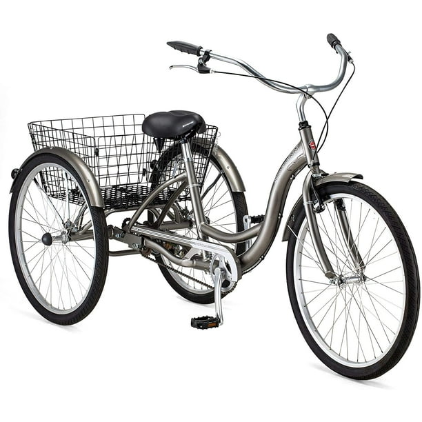 Schwinn Meridian Adult Tricycle, 24 or 26Inch Wheel Options, Low Step