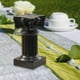 thumbnail image 5 of Creativo Miniatura Pilar Romano Estatua Pedestal Candelabro Candelabro Soporte Mesa de Boda Interior Hogar Comedor Diseño de Fiesta Decoración Regalos , negro, 5 of 8