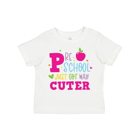 

Inktastic Preschool Just Got Cuter Gift Toddler Toddler Girl T-Shirt