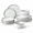 Icy White-12, variant on Dinnerware Sets With Pasta For 6 24 Piece Dinner Salad Plates And Cereal Serving Stoneware Dishes Ware Home Kitchen Dishwasher &w