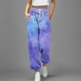 thumbnail image 2 of Nouveau Pantalon Décontracté Mode Impression 3D pour Femmes Taille Haute à Cordon, 2 of 4