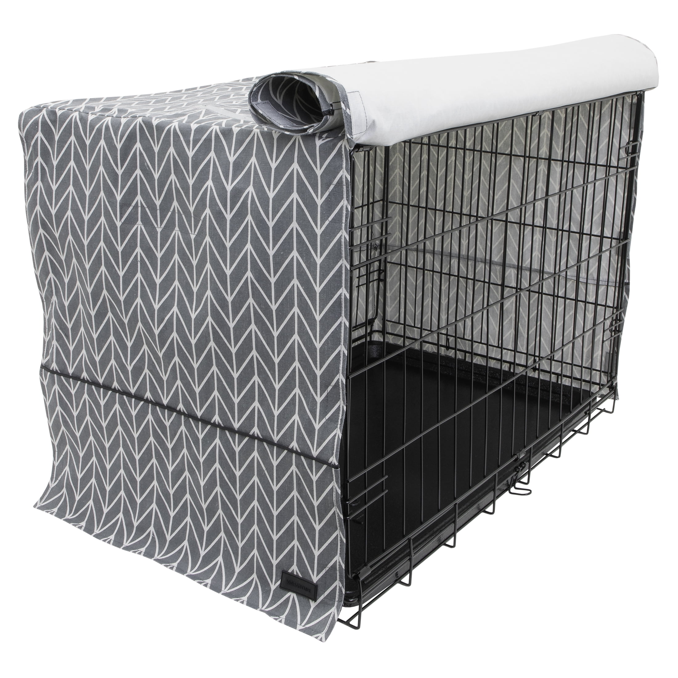 Vibrant Life 22" Gray Crate Cover