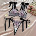 thumbnail image 5 of Lingerie for Women Apparel Mesh Lace Teddy Sleepwear with Comfortable Three-Hook Design for Home Leisure Nightwear Purple XL, 5 of 8