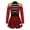 Red, variant on iiniim Kids Girls Long Sleeve Tassel Epaulet Shiny Sequins Dress Jumpsuit Stage Performance Red 12