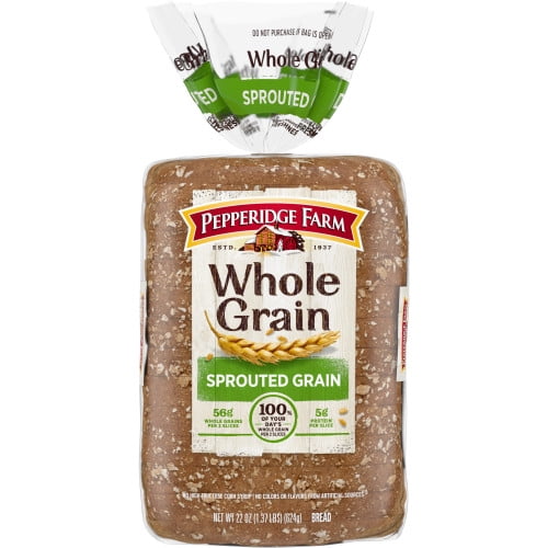 Pepperidge Farm Whole Grain Sprouted Grain Bread 22 Oz Loaf Walmart Com Walmart Com