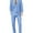 Blue, variant on Adam Baker by Needle & Stitch 12965 Mens 3-Piece Peak Lapel Modern Fit Suit- Medium Grey - 40L