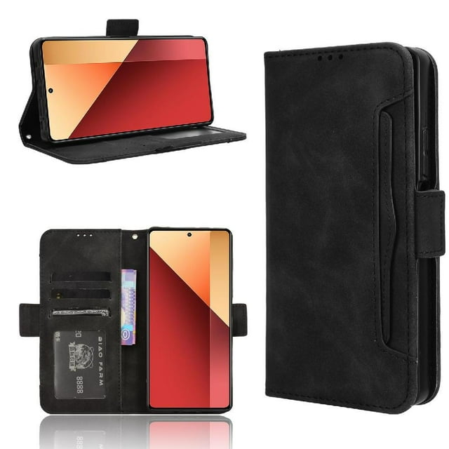 Funda Tipo Billetera GANGXUN para Xiaomi Redmi Note 13 Pro 4G – Tapa Flip con Tarjetero