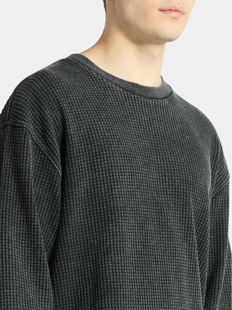 No Boundaries Thermal Tee with Long Sleeves, 3-Pack, Men's & Big