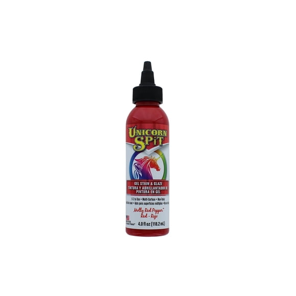Unicorn Spit Wood Stain & Glaze 4oz-Molly Red Pepper - 5770-002