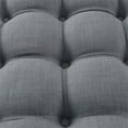 thumbnail image 6 of Posh Living Ramon Modern Linen Fabric Cocktail Ottoman in Light Gray, 6 of 7
