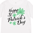 thumbnail image 4 of Inktastic Happy St. Patrick's Day- four leaf clovers Boys or Girls Long Sleeve Toddler T-Shirt, 4 of 5