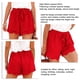 thumbnail image 4 of Pantalones cortos en capas de cintura alta para mujer, pantalones cortos casuales de pierna ancha con dobladillo con volantes de Color sólido con cordones para verano, 4 of 5