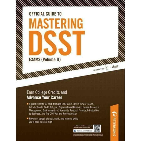 Official Guide To Mastering Dsst Exams Vol Ii Walmart Com