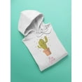 thumbnail image 3 of Be Mine Cactus Hoodie Women -Image by Shutterstock, Female Small, 3 of 4
