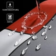 thumbnail image 3 of Red Shower Curtain Modern Bathroom Accessories Black and Gray Shower Curtain Set with 12 Hooks 72x72 Inches, 3 of 6