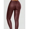 thumbnail image 2 of Plus Size Women's High Waisted Stretch Thermal Skinny Pants, 2 of 5