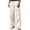 Beige, variant on Men's Multi-Pocket Oversized Cargo Pants, Elastic Waist Drawstring, Wide Leg Streetwear Outdoor Trousers Beige XXL
