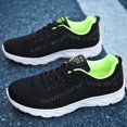 thumbnail image 6 of Men's Running Shoes Fashion Slip On Sneakers Lightweight Flying Knitting Lace Up Mesh Walking Shoes, 6 of 7
