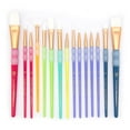 thumbnail image 2 of Hello Hobby - 15pc White Taklon Variety Craft Brush Set, 2 of 7