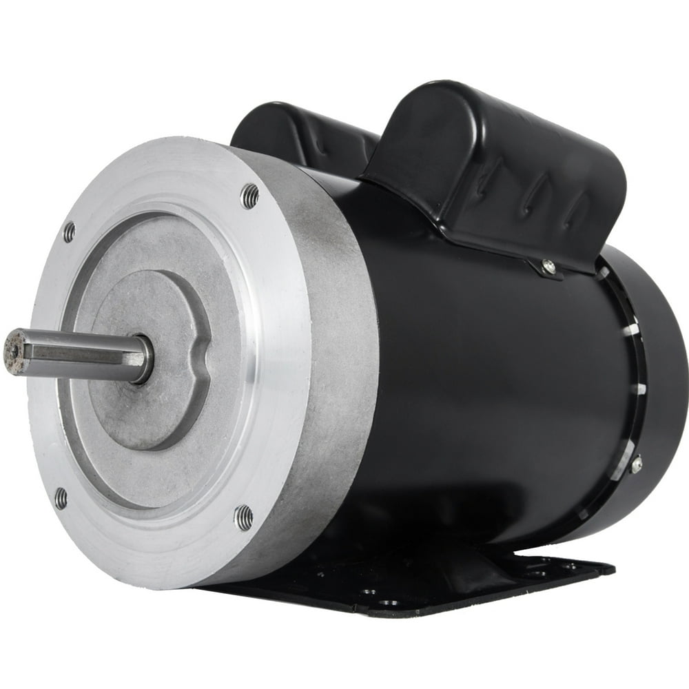VEVOR 1.5HP Electric Motor, 3450rpm Reversible Single Phase 56C Frame Air Compressor Motor 5/8